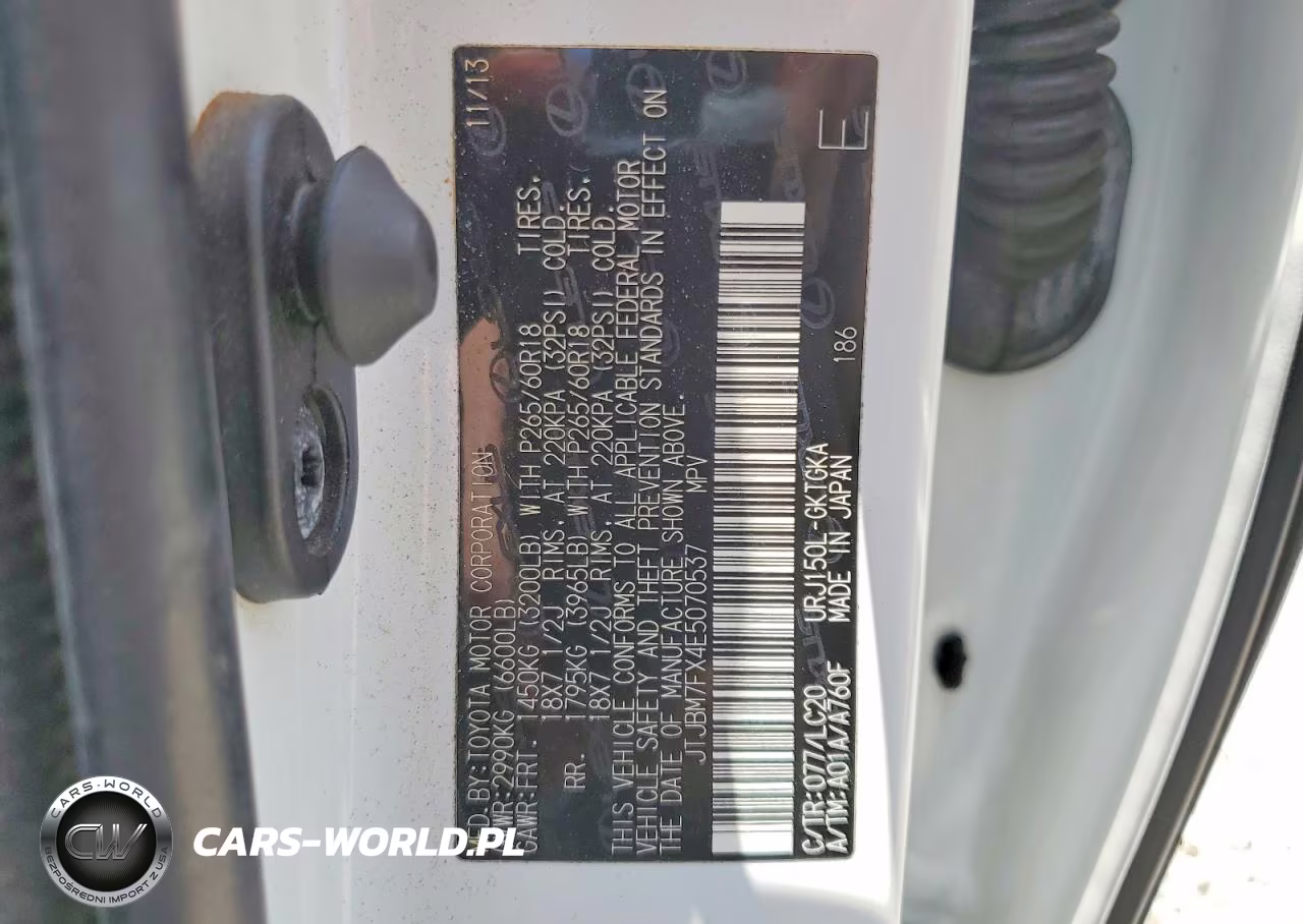 2014 Lexus Gx 460 VIN:JTJBM7FX4E5070537 - 13