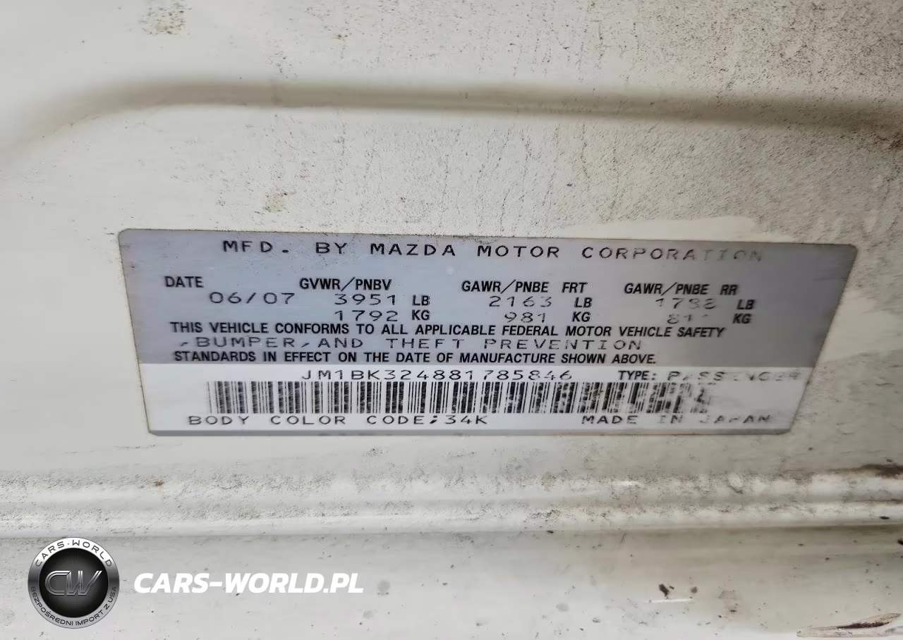 2008 Mazda 3 S VIN:JM1BK324881785846 - 13