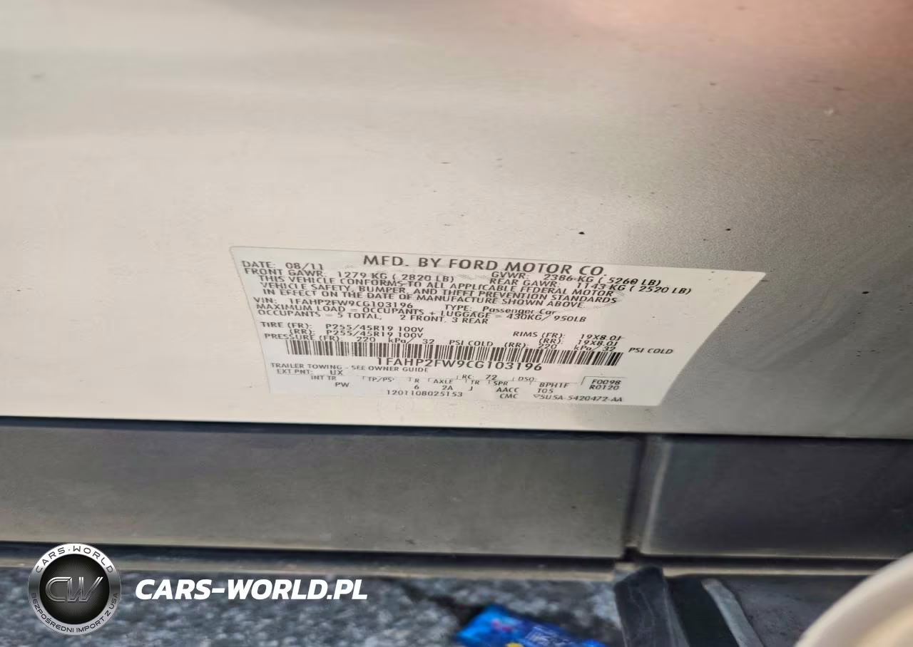 2012 Ford Taurus Limited VIN:1FAHP2FW9CG103196 - 14