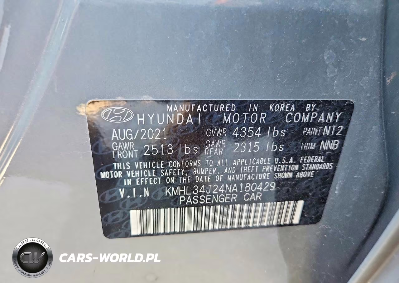 2022 Hyundai Sonata Limited VIN:KMHL34J24NA180429 - 12