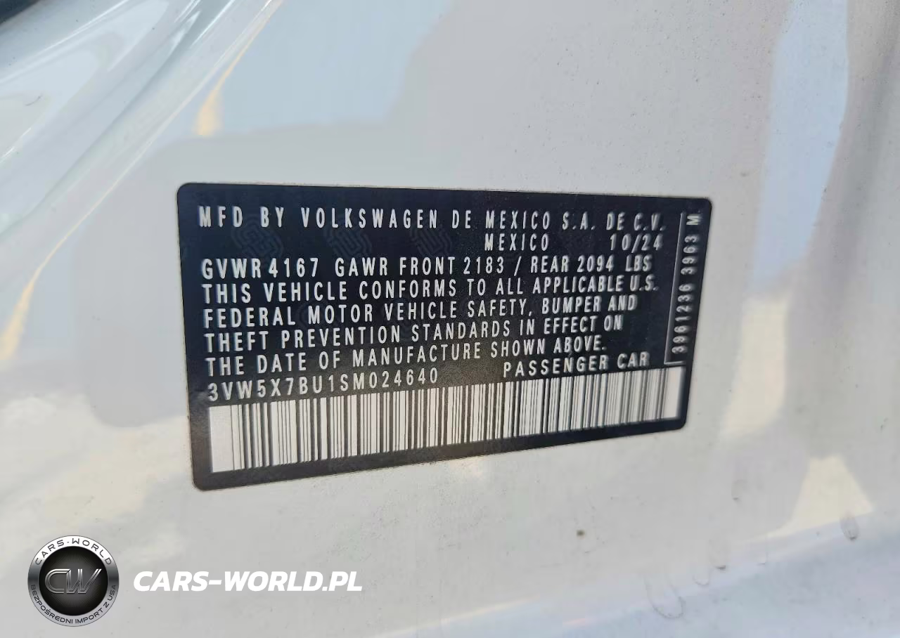 2025 Volkswagen Jetta S VIN:3VW5X7BU1SM024640 - 13