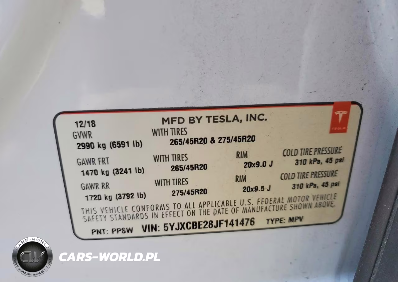 2018 Tesla Model X VIN:5YJXCBE28JF141476 - 12