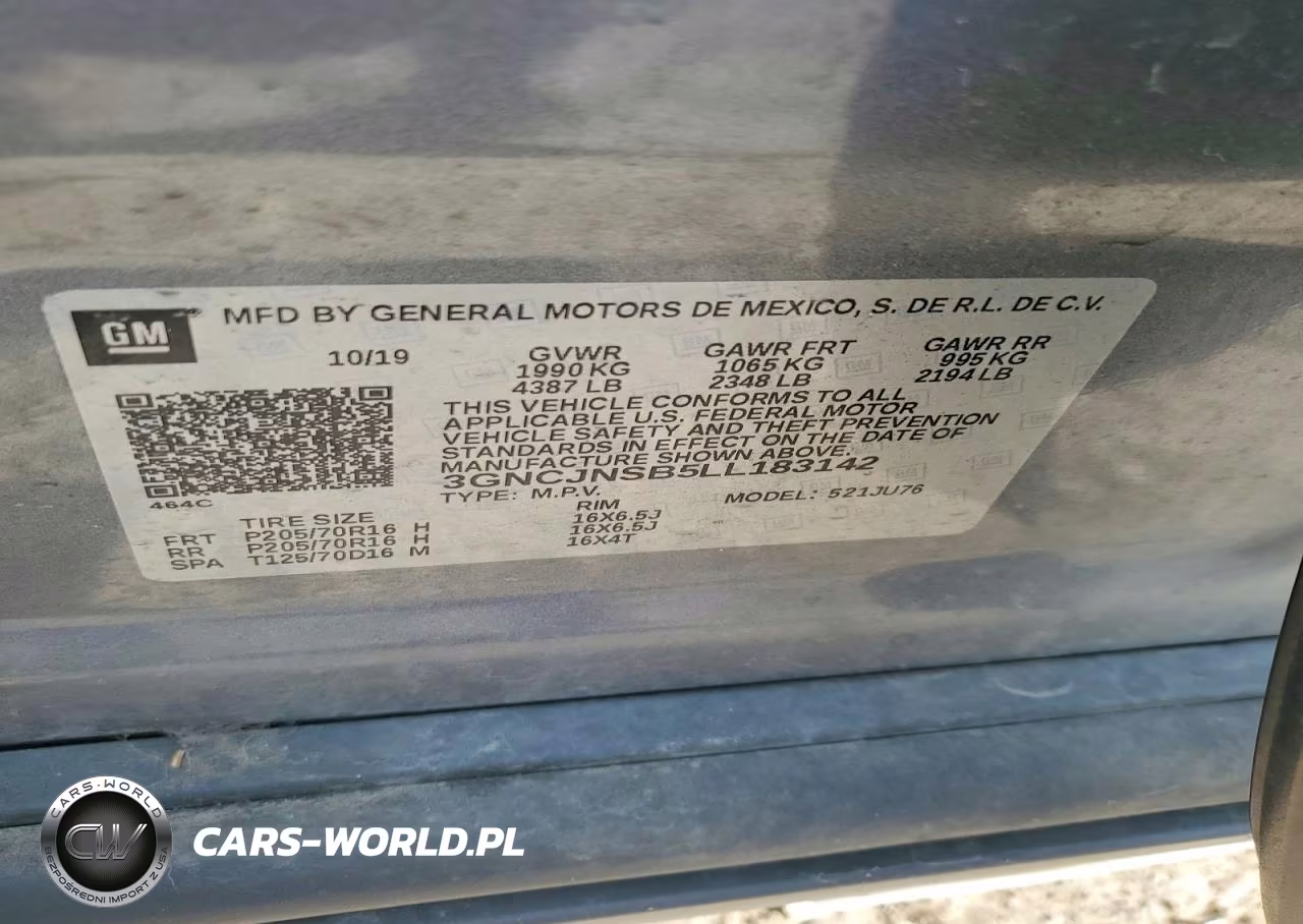 2020 Chevrolet Trax Ls VIN:3GNCJNSB5LL183142 - 13