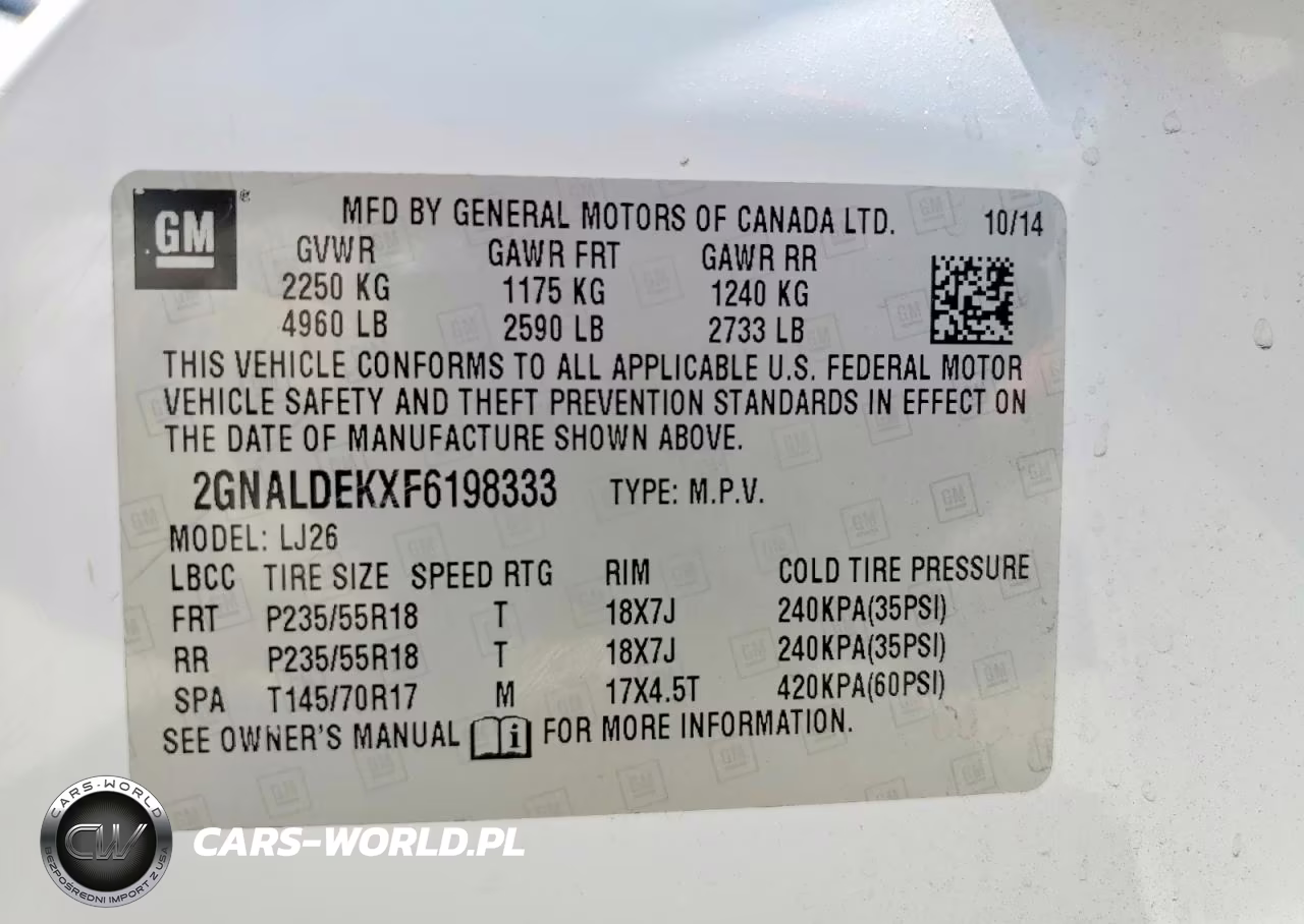 2015 Chevrolet Equinox Ltz VIN:2GNALDEKXF6198333 - 13