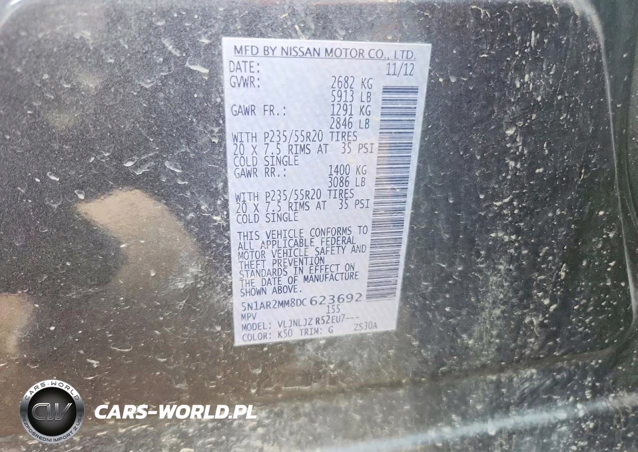 2013 Nissan Pathfinder S VIN:5N1AR2MM8DC623692 - 12
