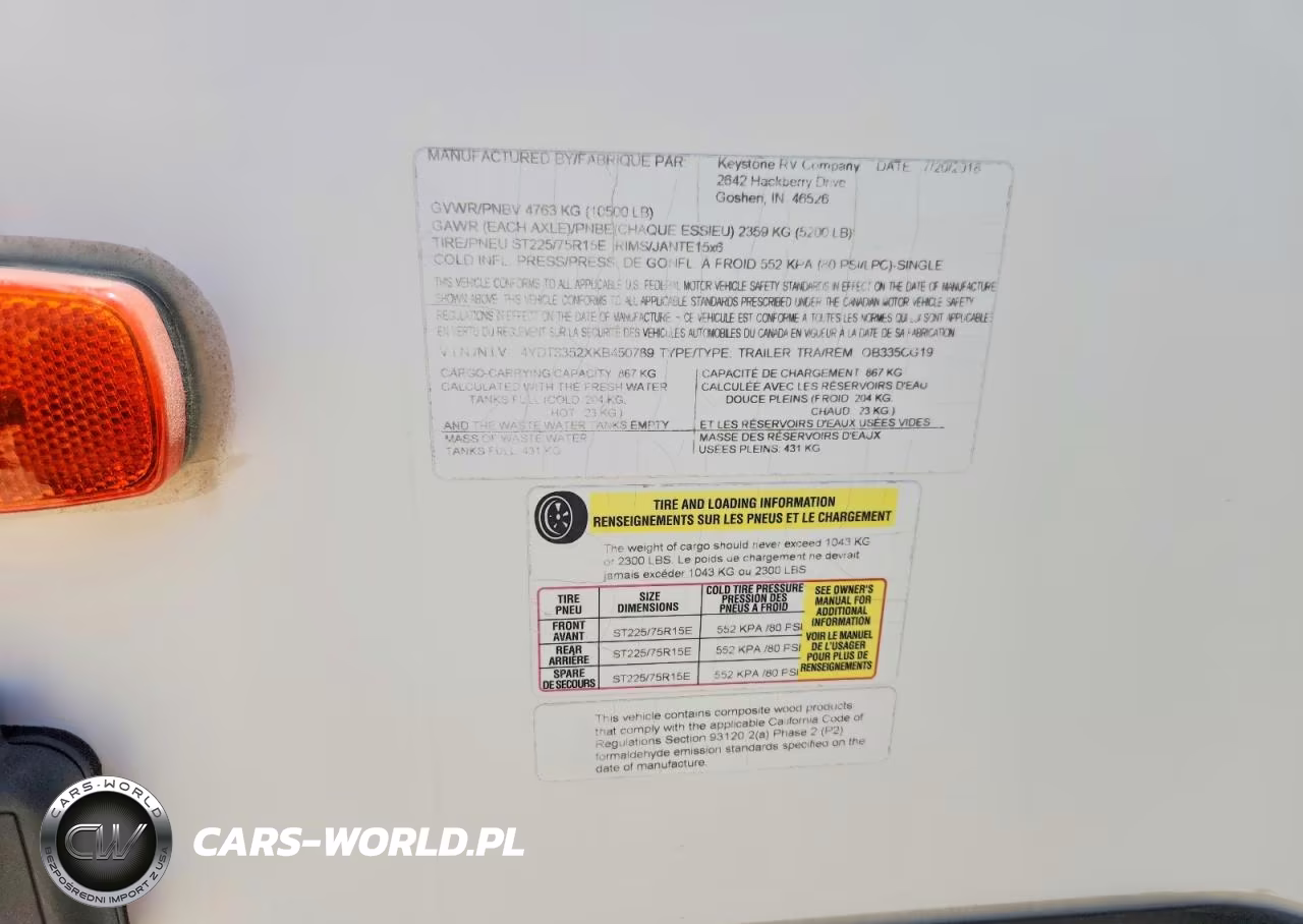 2019 Keystone Outback Camper VIN:4YDT3352XKB450789 - 10