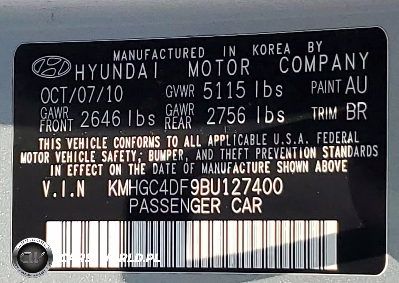 2011 Hyundai Genesis 4.6L VIN:KMHGC4DF9BU127400 - 12
