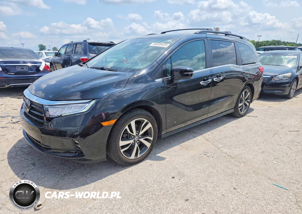 2022 Honda Odyssey Touring VIN:5FNRL6H81NB010573 - 1
