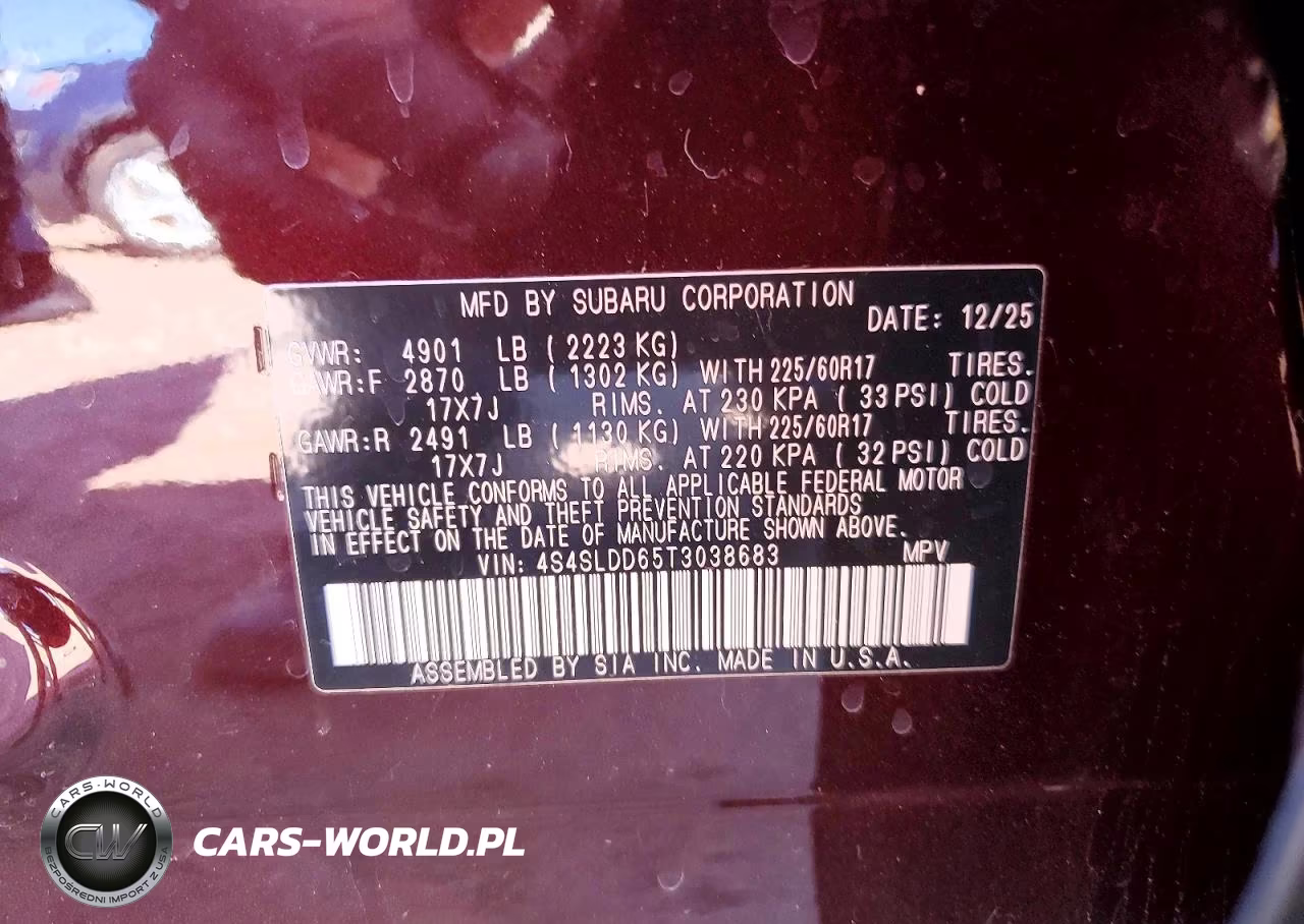 2026 Subaru Forester Premium VIN:4S4SLDD65T3038683 - 12