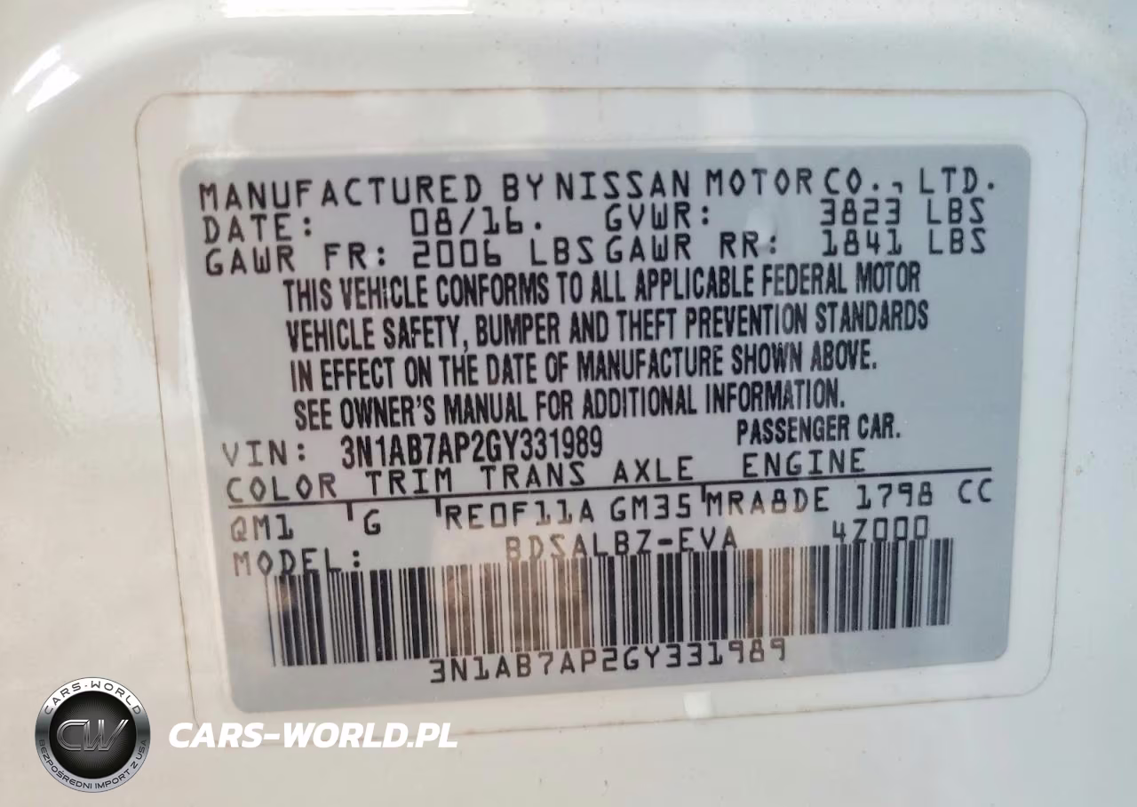 2016 Nissan Sentra S VIN:3N1AB7AP2GY331989 - 13