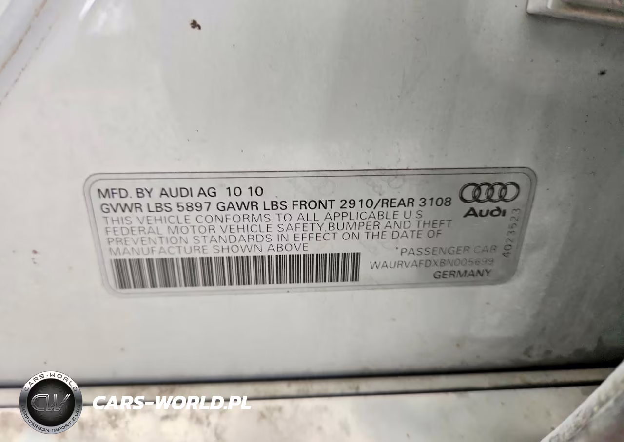 2011 Audi A8 L Quattro VIN:WAURVAFDXBN005699 - 12