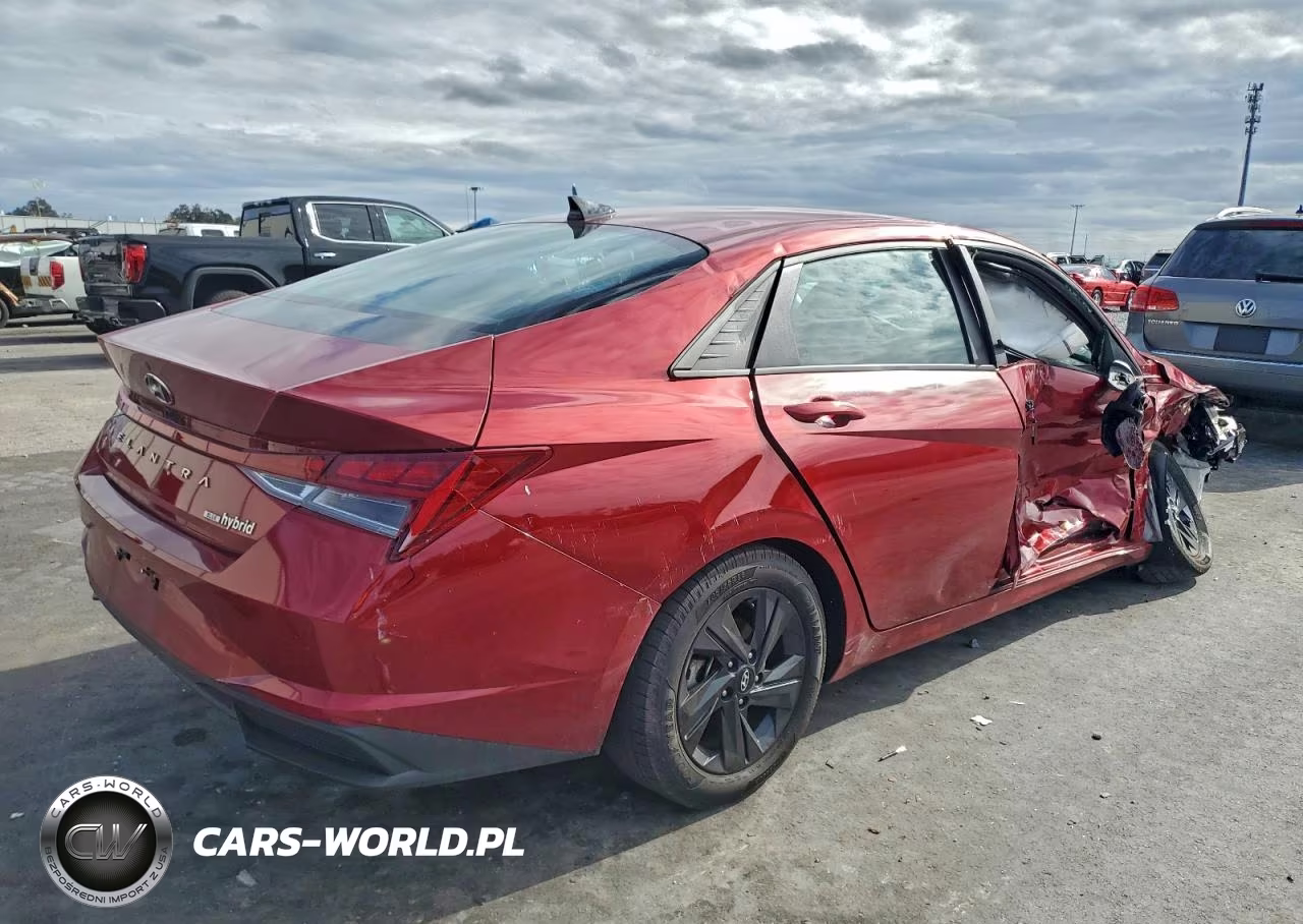 2023 Hyundai Elantra Hybrid Blue VIN:KMHLM4AJ9PU082034 - 3