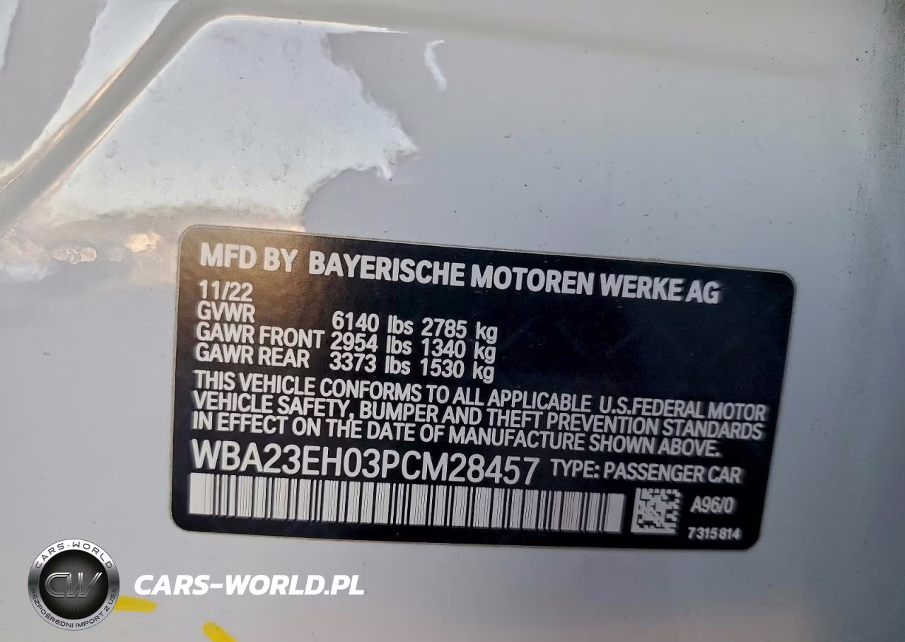 2023 BMW 740 I VIN:WBA23EH03PCM28457 - 12