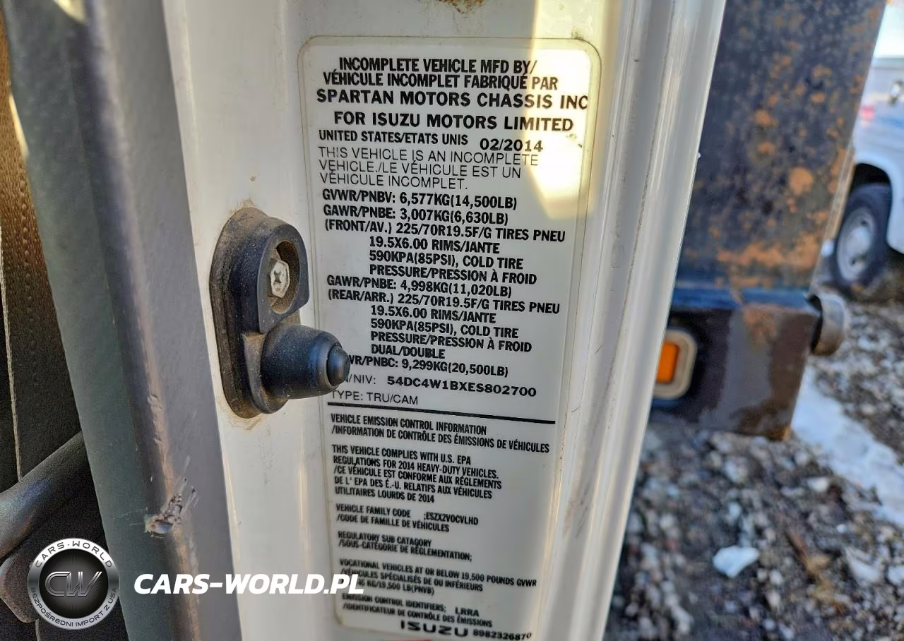 2014 Isuzu Npr Hd Flatbed Truck VIN:54DC4W1BXES802700 - 10