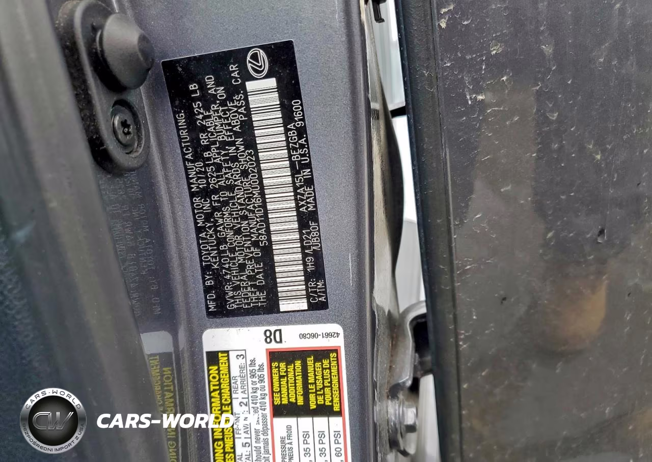 2021 Lexus Es 250 VIN:58AD11D16MU002023 - 12