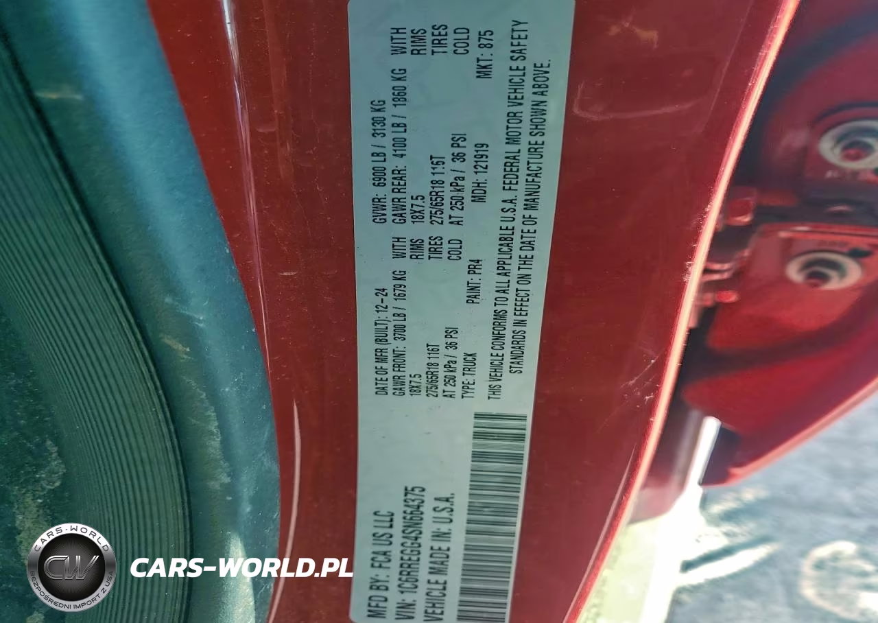 2025 Ram 1500 Tradesman VIN:1C6RREGG4SN664375 - 12