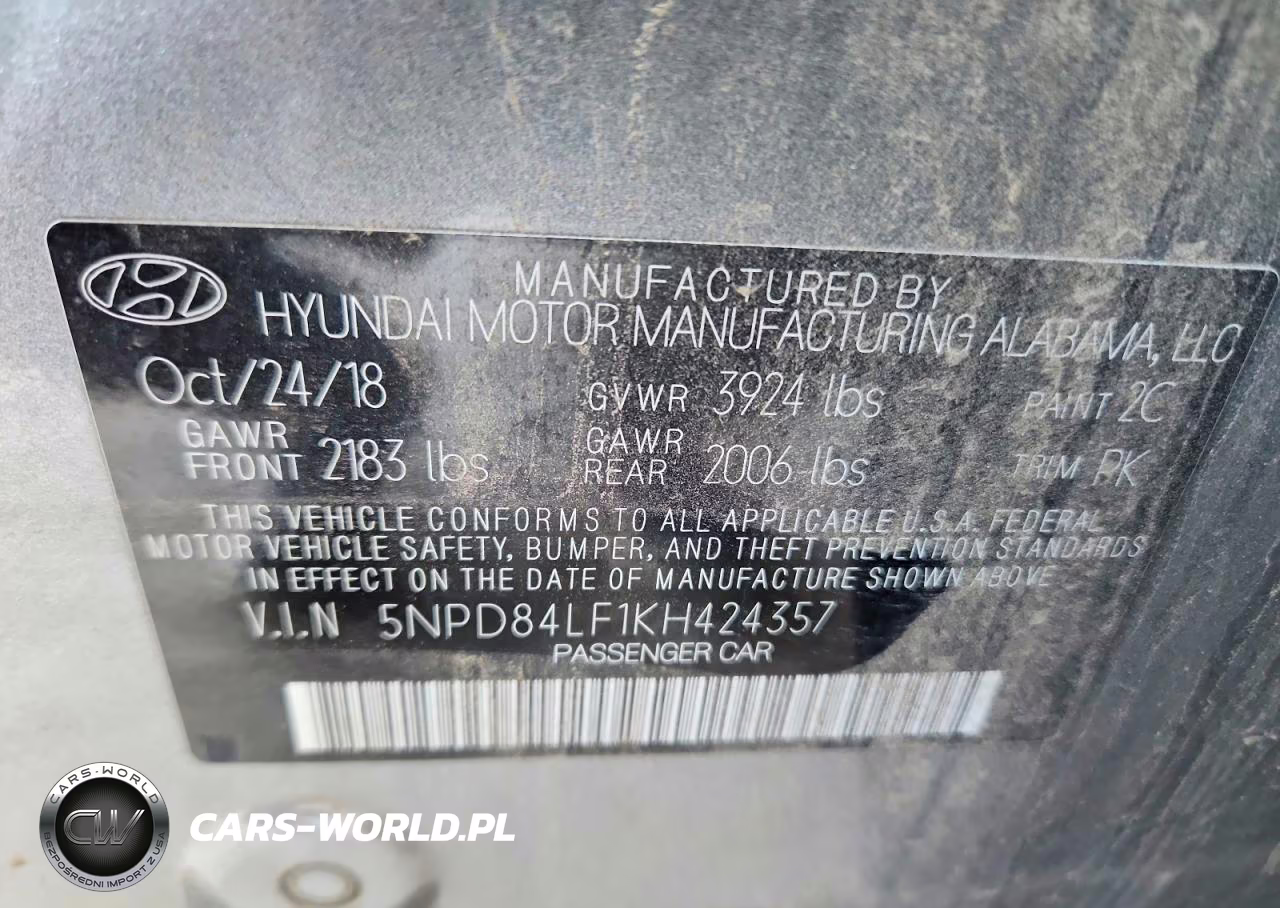 2019 Hyundai Elantra Sel VIN:5NPD84LF1KH424357 - 13
