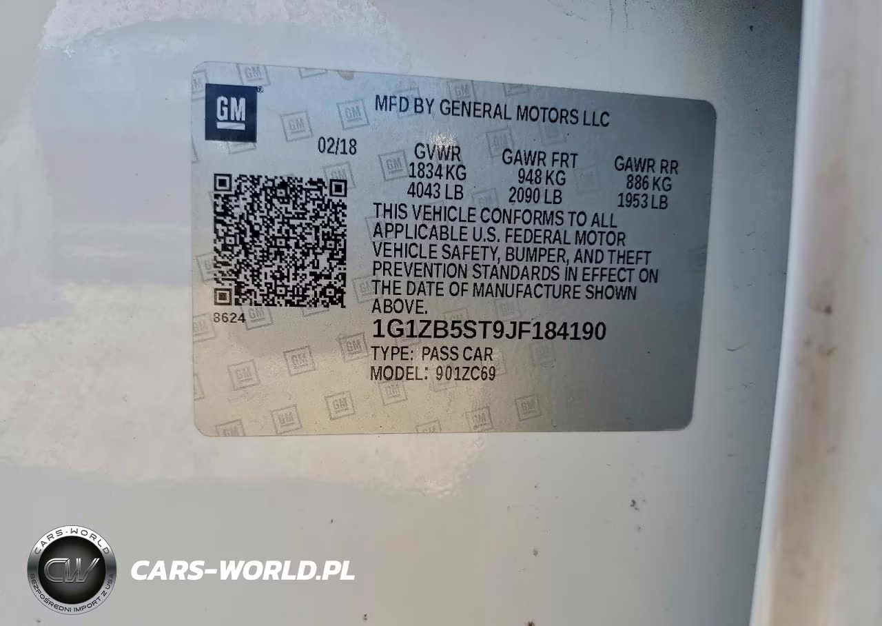2018 Chevrolet Malibu Ls VIN:1G1ZB5ST9JF184190 - 12