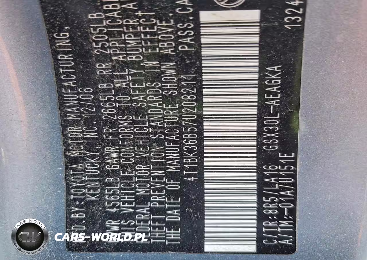 2007 Toyota Avalon Xl VIN:4T1BK36B57U208211 - 12