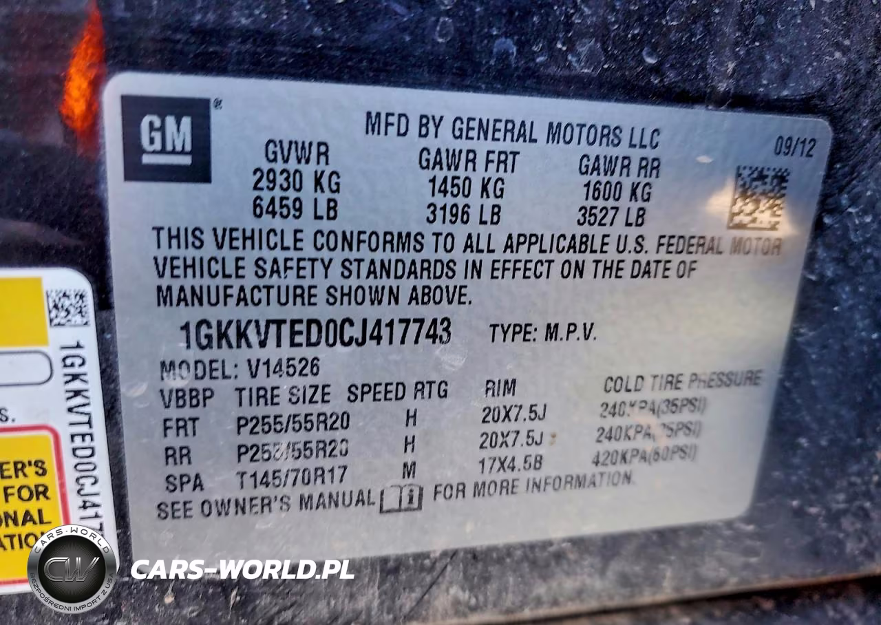 2012 GMC Acadia Denali VIN:1GKKVTED0CJ417743 - 14