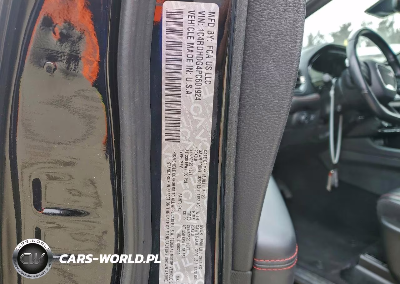 2023 Dodge Durango Gt VIN:1C4RDHDG4PC601924 - 13