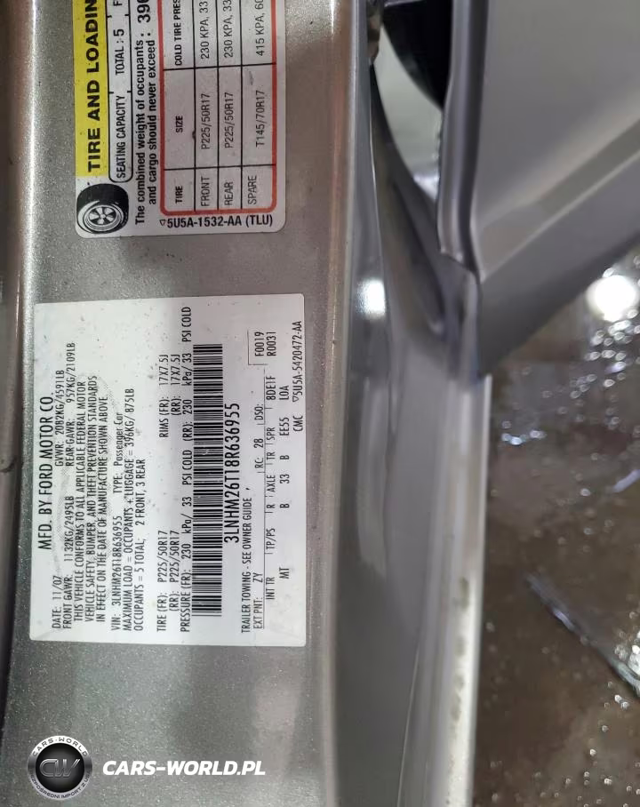 2008 Lincoln Mkz VIN:3LNHM26T18R636955 - 12