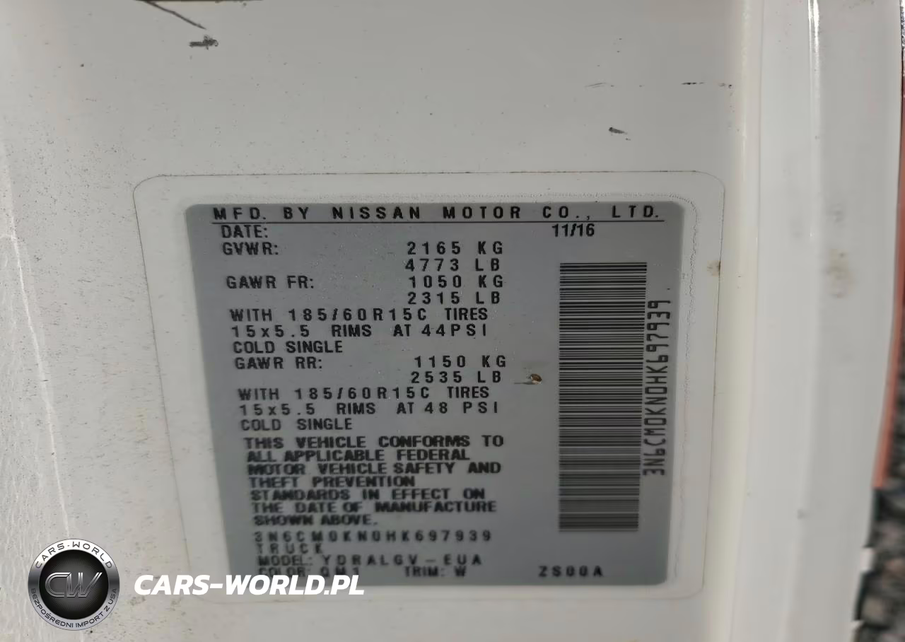 2017 Nissan Nv200 Utility - Service Van VIN:3N6CM0KN0HK697939 - 13