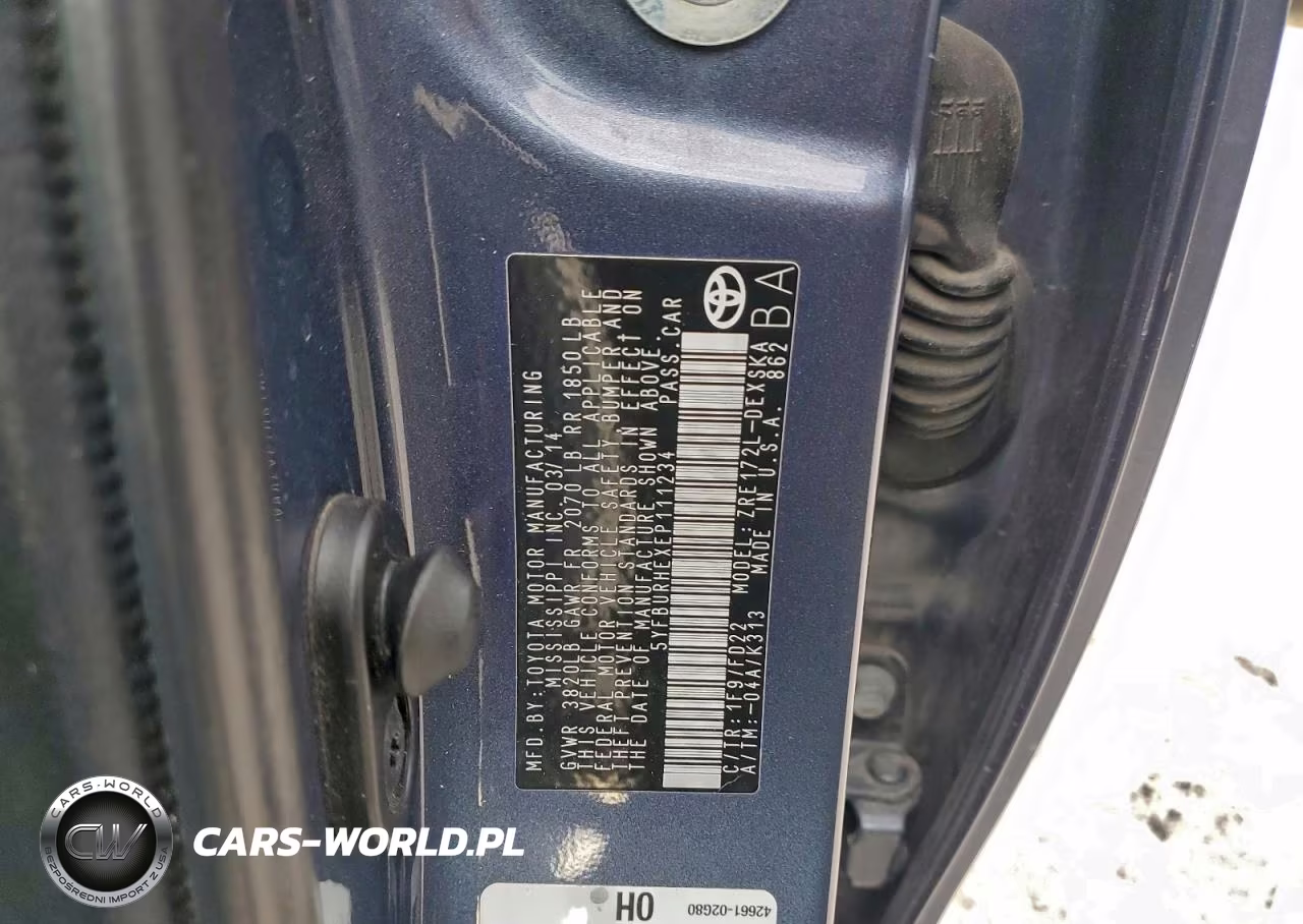 2014 Toyota Corolla L VIN:5YFBURHEXEP111234 - 13