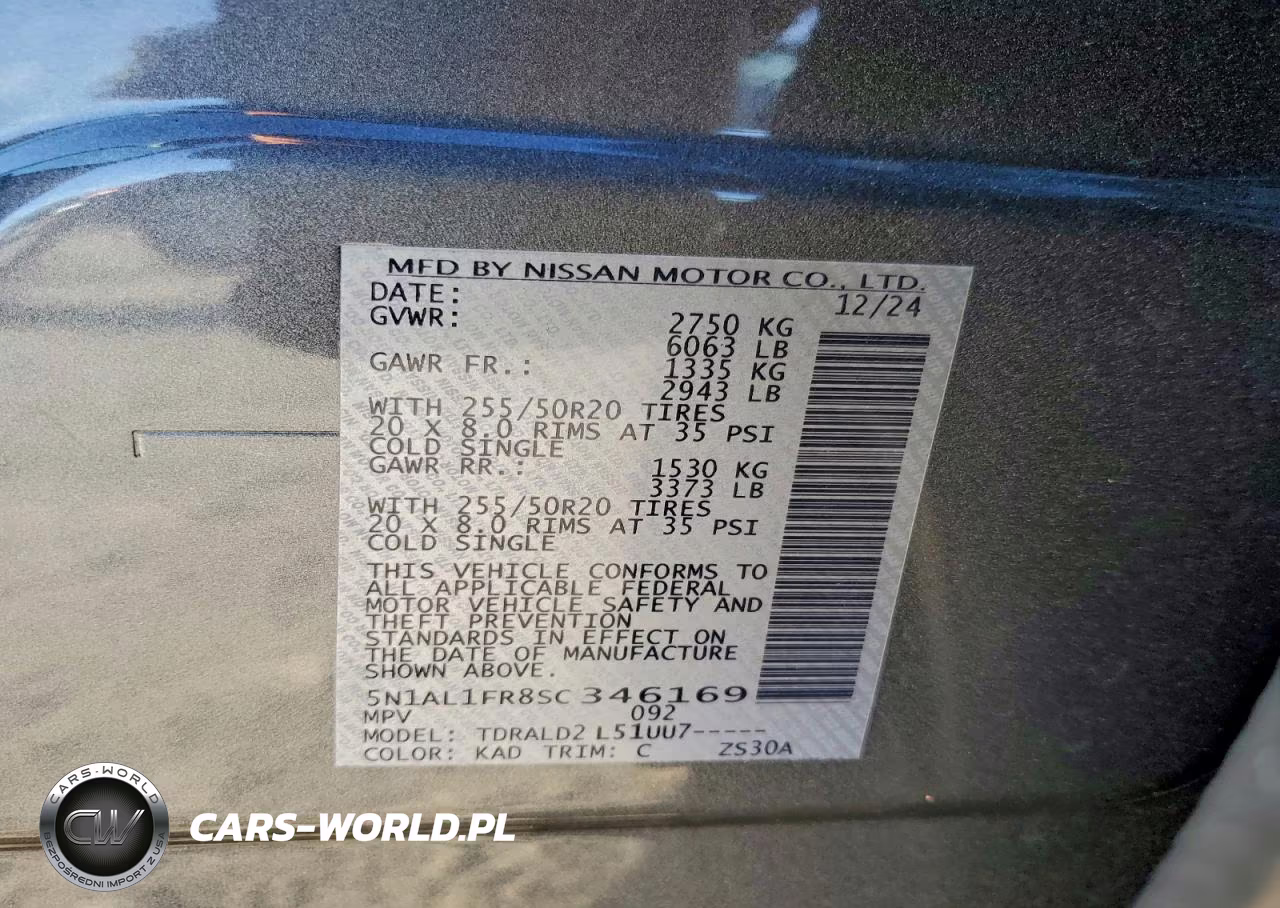 2025 Infiniti Qx60 Luxe VIN:5N1AL1FR8SC346169 - 12