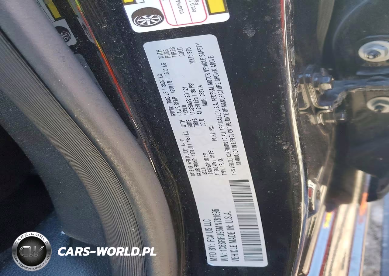 2021 Ram 1500 Trx VIN:1C6SRFU96MN781696 - 12