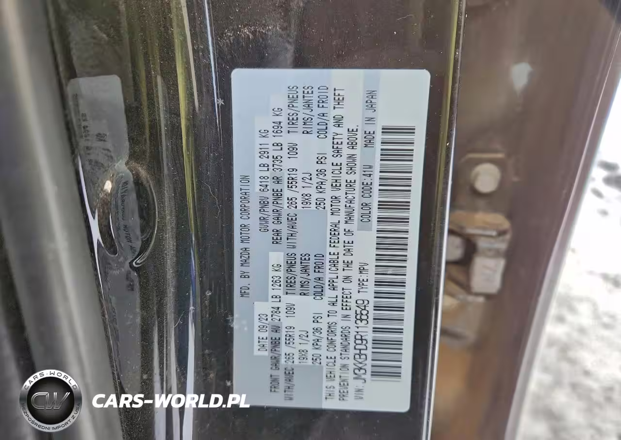 2024 Mazda Cx-90 Preferred VIN:JM3KKBHD9R1136549 - 13