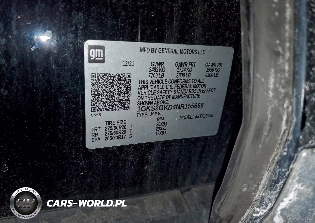 2022 GMC Yukon Xl K1500 Slt VIN:1GKS2GKD4NR155668 - 14