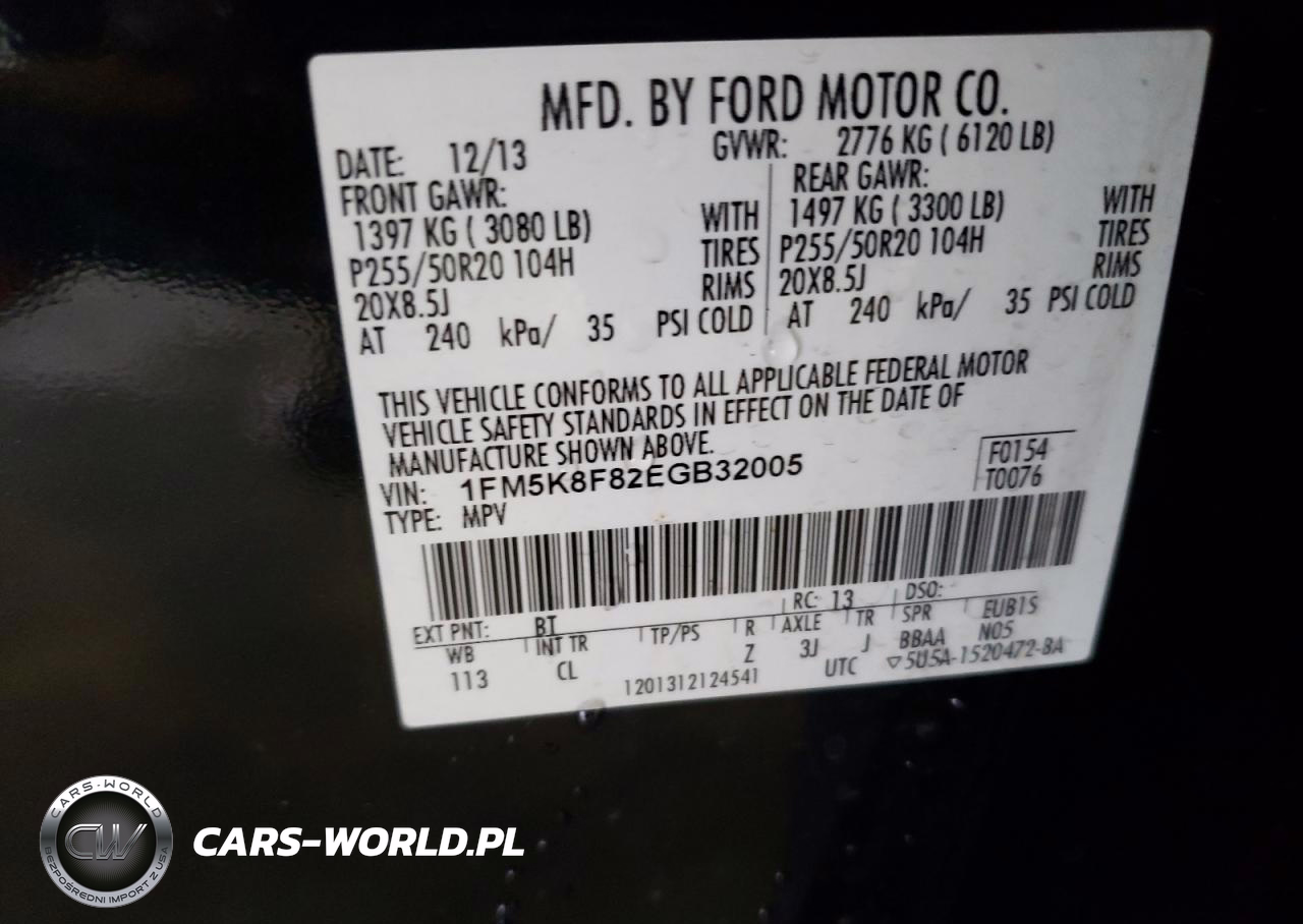 2014 Ford Explorer Limited VIN:1FM5K8F82EGB32005 - 13
