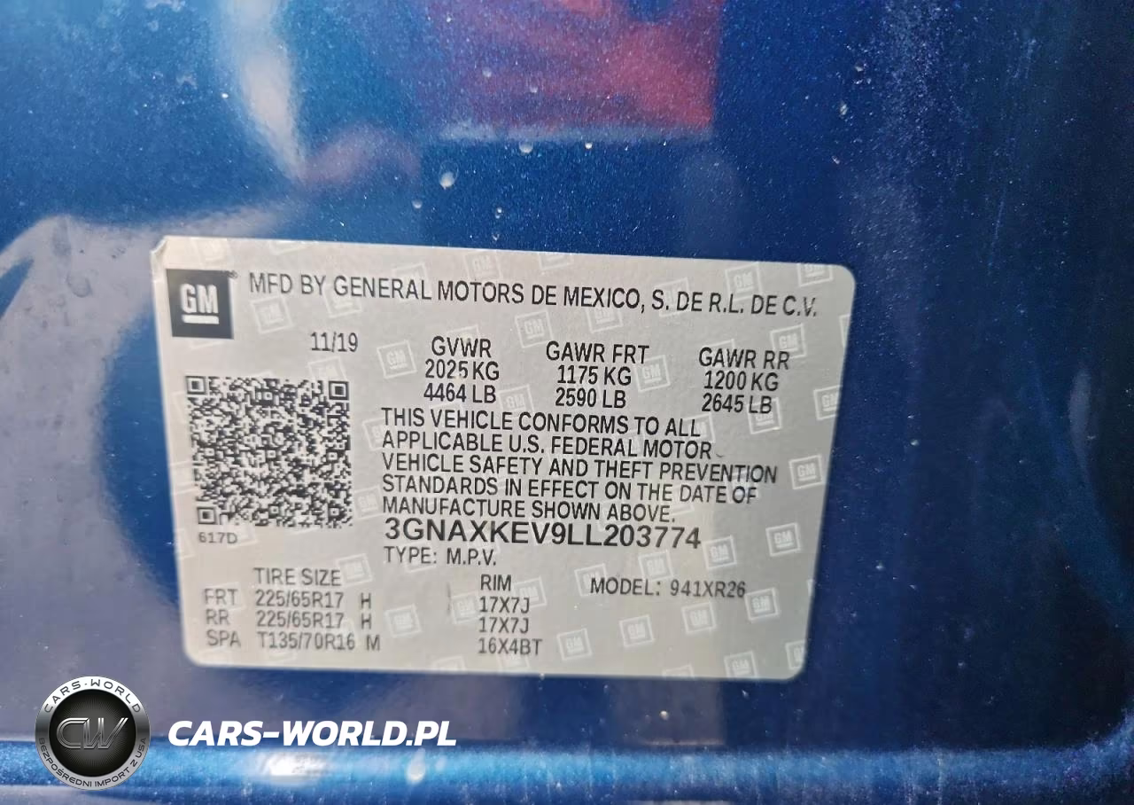 2020 Chevrolet Equinox Lt VIN:3GNAXKEV9LL203774 - 12