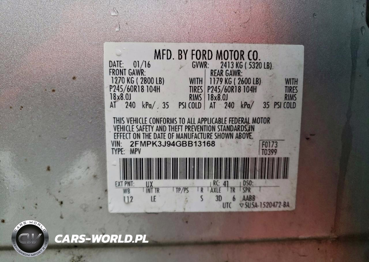 2016 Ford Edge Sel VIN:2FMPK3J94GBB13168 - 14
