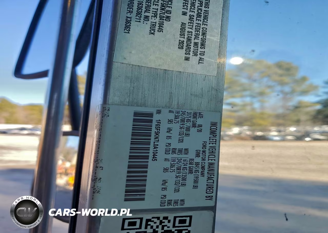 2020 Ford F59 Delivery Truck VIN:1F65F5KN7L0A10445 - 13