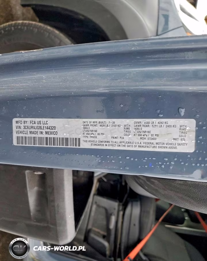 2020 Ram Promaster 3500 Delivery Van VIN:3C6URVJG8LE144320 - 12