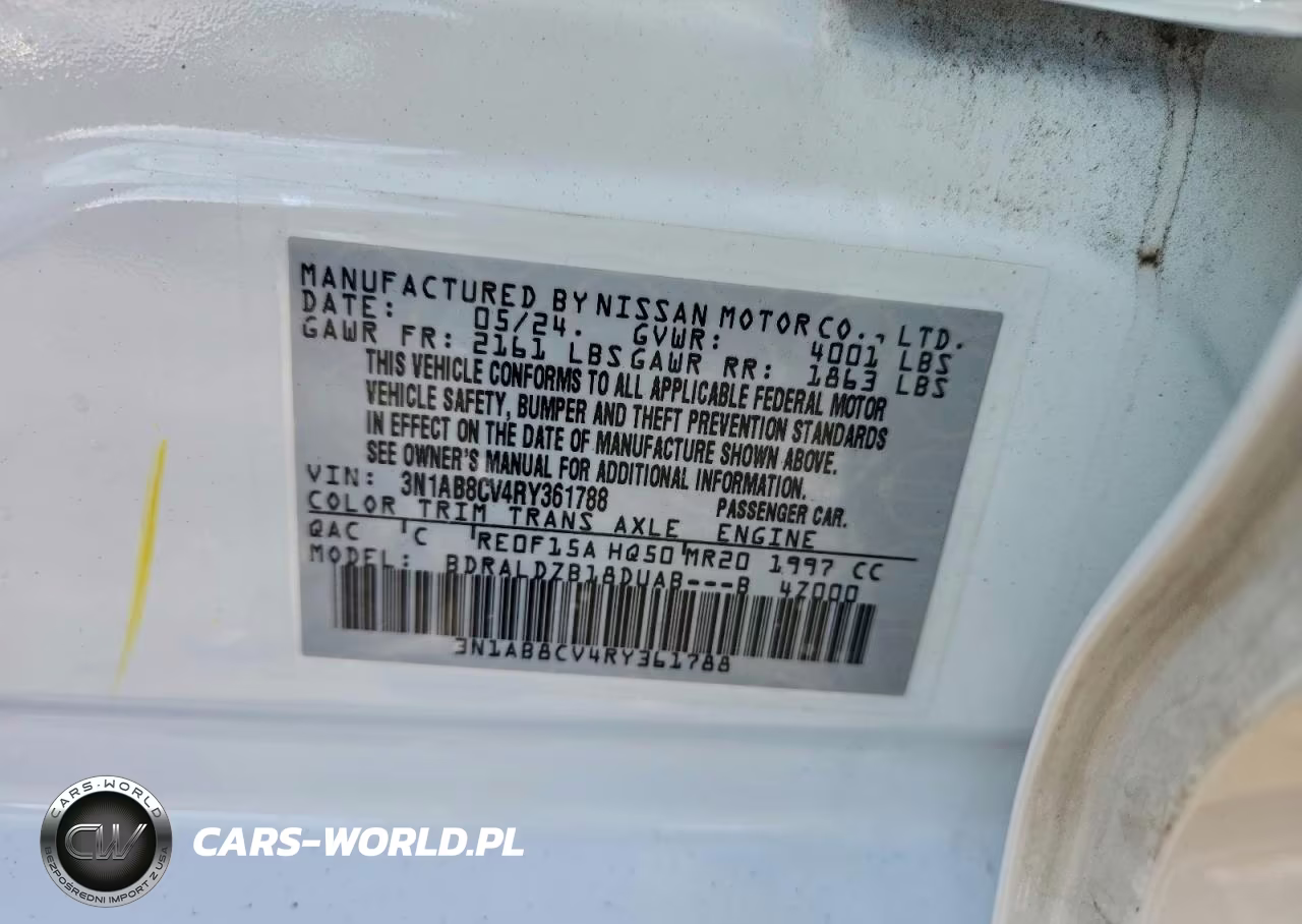 2024 Nissan Sentra Sv VIN:3N1AB8CV4RY361788 - 12