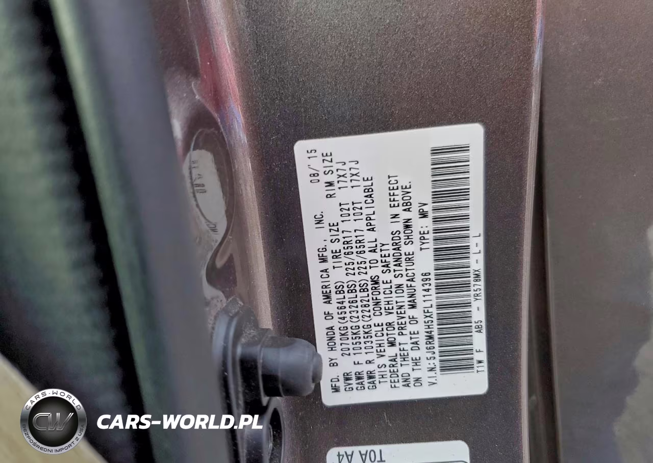 2015 Honda Cr-V Ex VIN:5J6RM4H5XFL114396 - 14