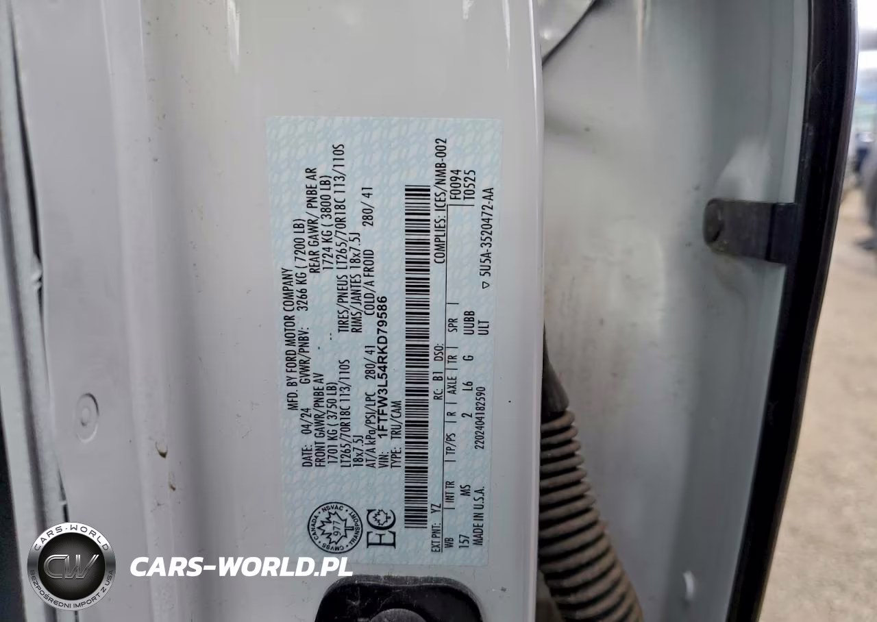 2024 Ford F150 Xlt VIN:1FTFW3L54RKD79586 - 12
