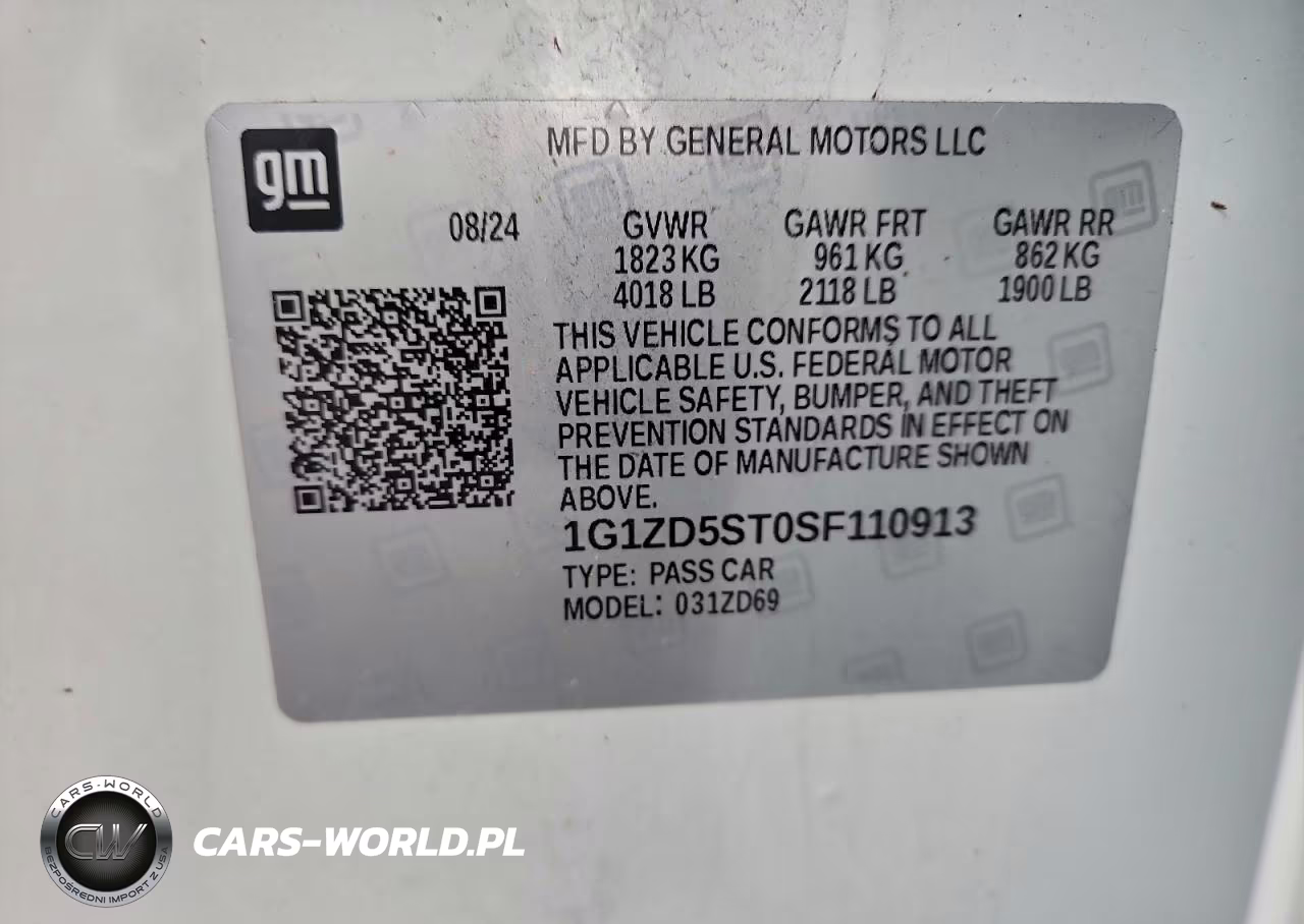 2025 Chevrolet Malibu Lt VIN:1G1ZD5ST0SF110913 - 12