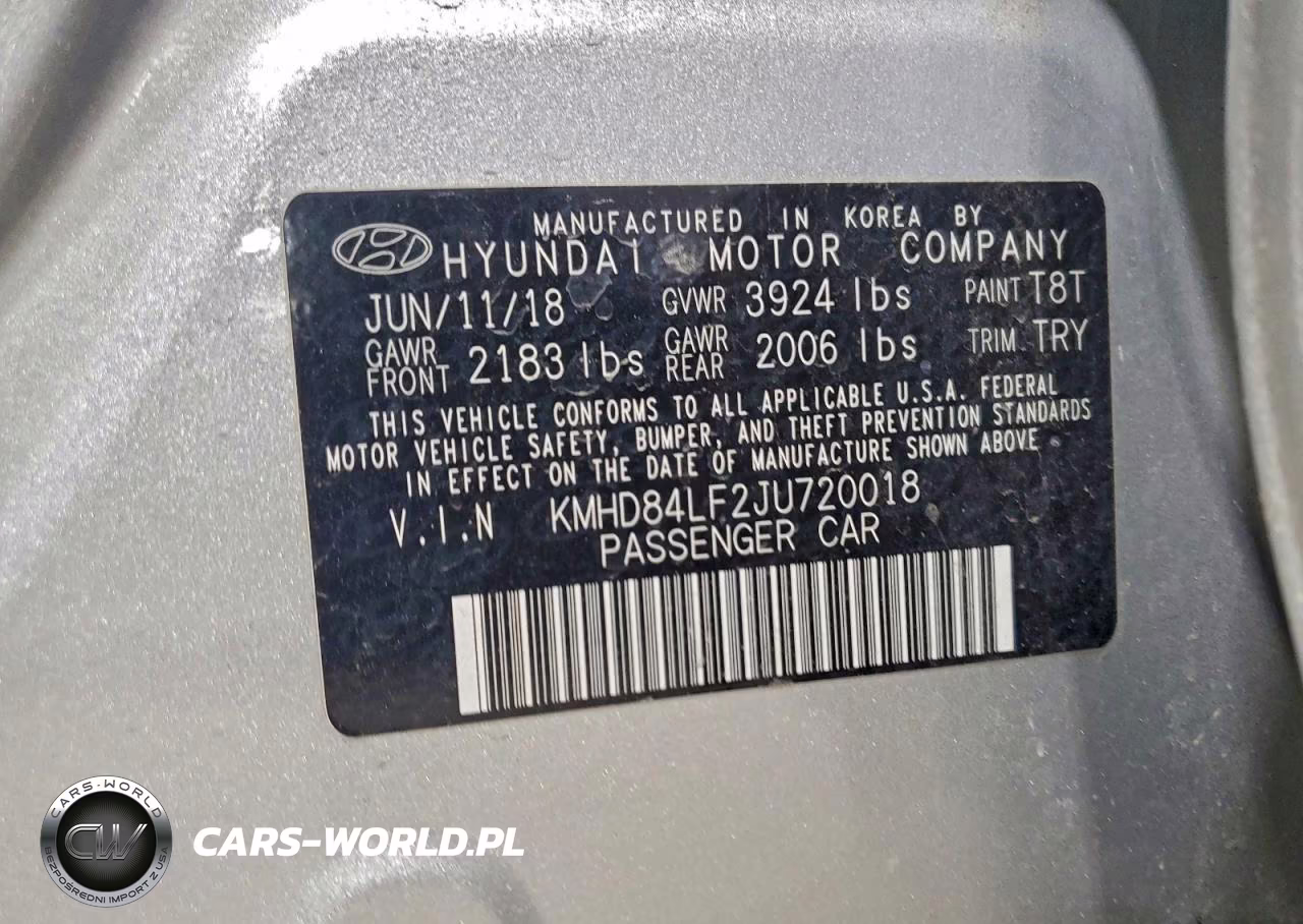 2018 Hyundai Elantra Sel VIN:KMHD84LF2JU720018 - 12