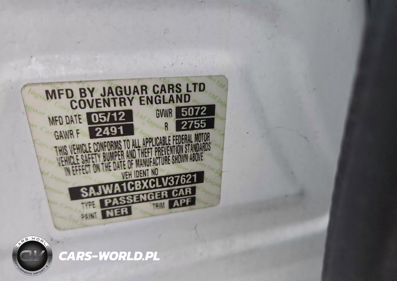 2012 Jaguar Xj VIN:SAJWA1CBXCLV37621 - 12