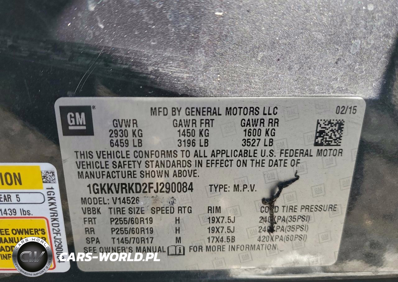 2015 GMC Acadia Slt-1 VIN:1GKKVRKD2FJ290084 - 13