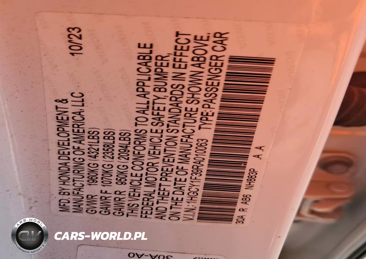 2024 Honda Accord Ex VIN:1HGCY1F39RA010063 - 13