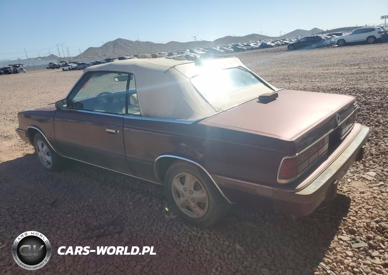 1986 Dodge 600 VIN:1B3BV55D5GG235791 - 2