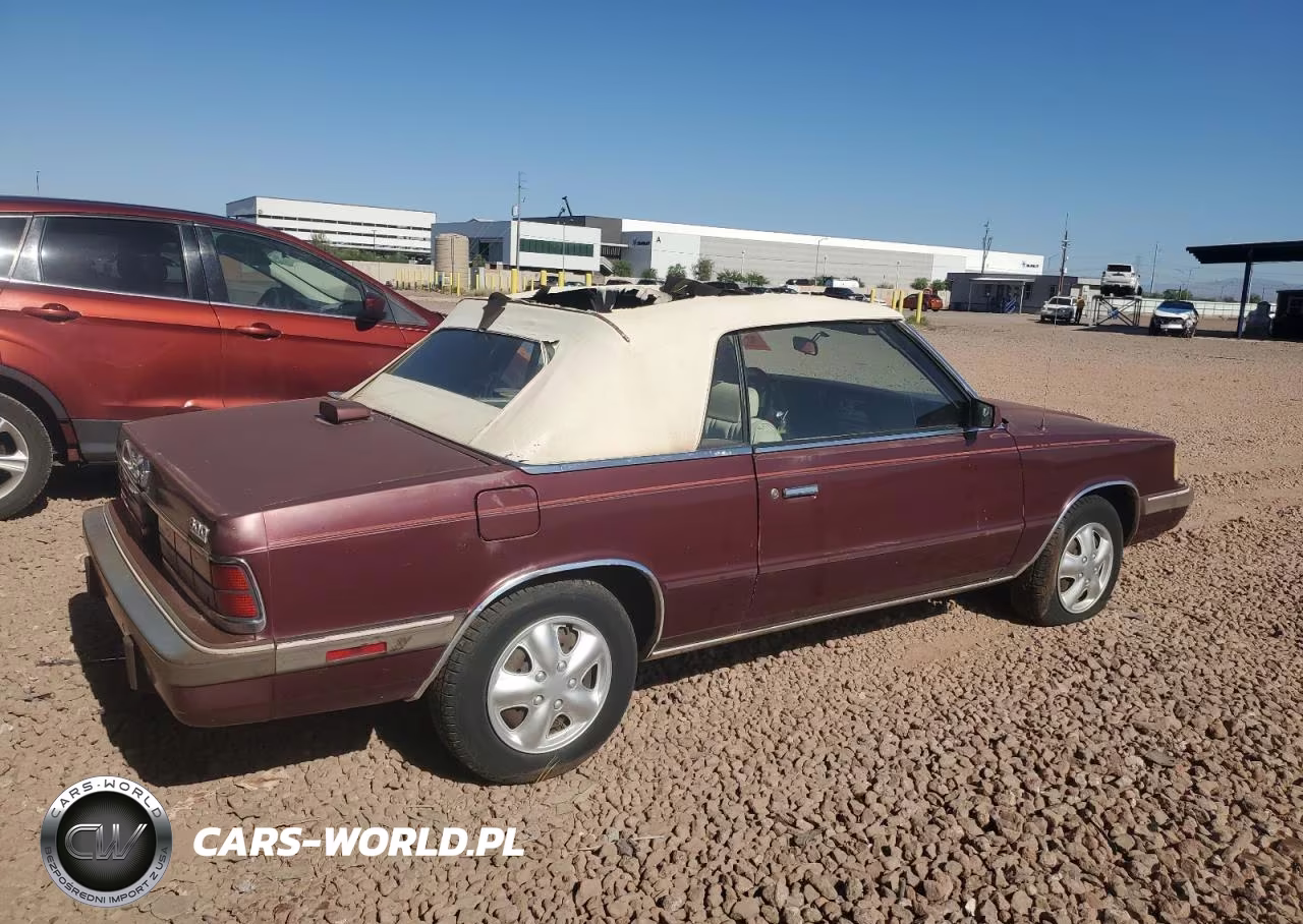 1986 Dodge 600 VIN:1B3BV55D5GG235791 - 3