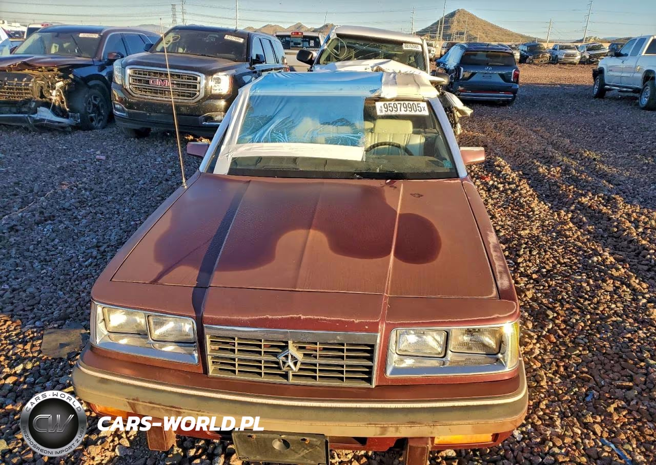 1986 Dodge 600 VIN:1B3BV55D5GG235791 - 5