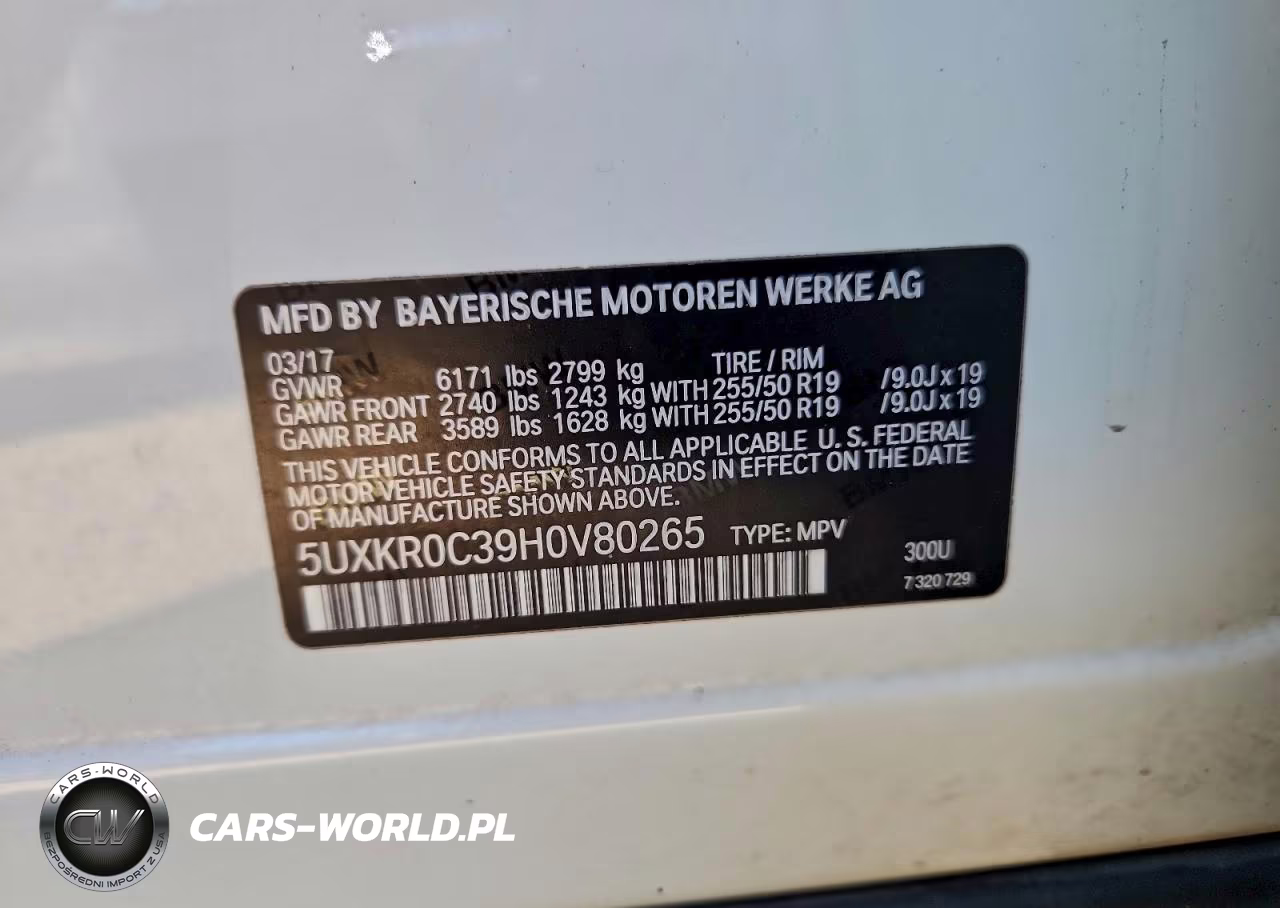 2017 BMW X5 xDrive35I VIN:5UXKR0C39H0V80265 - 13