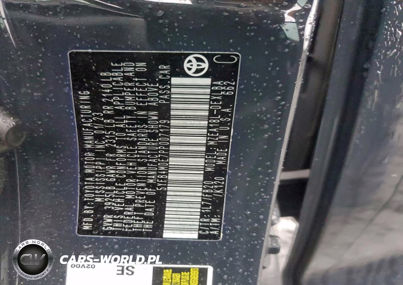 2023 Toyota Corolla Le VIN:5YFB4MDE7PP007179 - 12